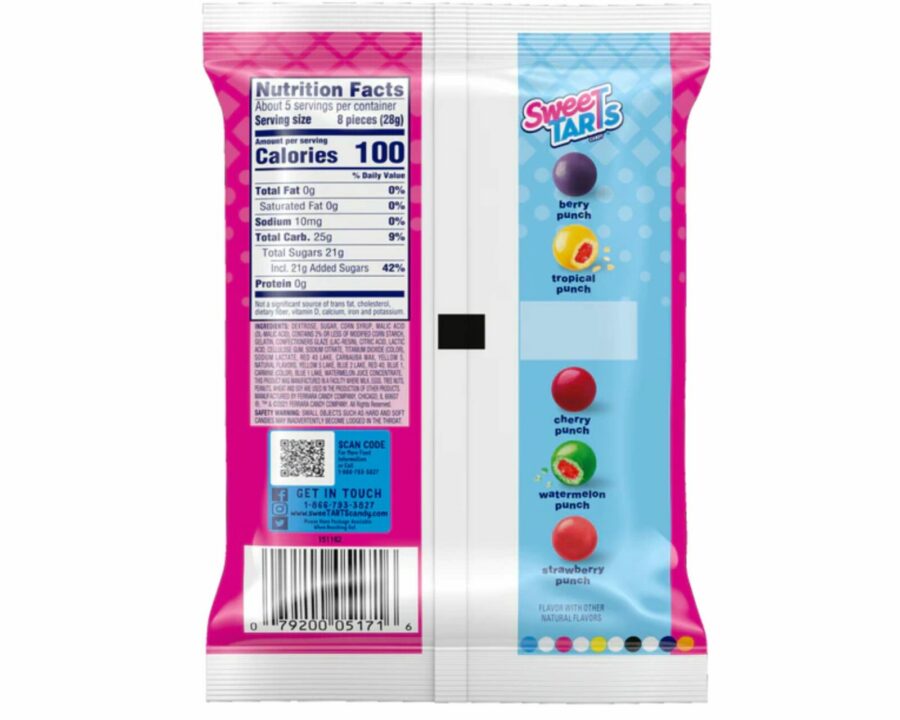 Sweetarts Chewy Fusion Peg Bag 141G CANDY’S - XMANIA Ireland 4