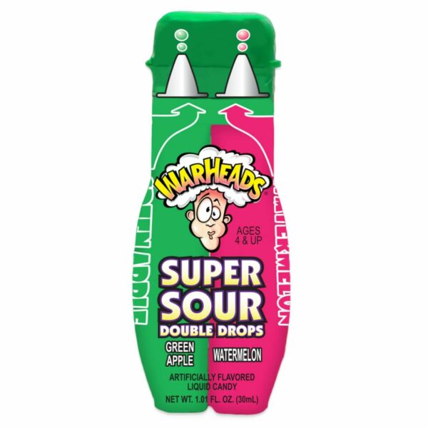 Warheads Double Drops Liquid 30ML Green Apple-Watermelon CANDY’S - XMANIA Ireland
