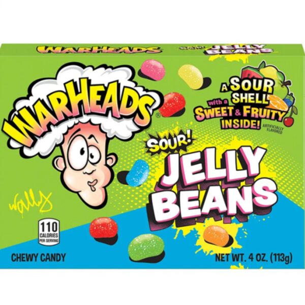 Warheads Theatre Box Jelly Beans 113G CANDY’S - XMANIA Ireland